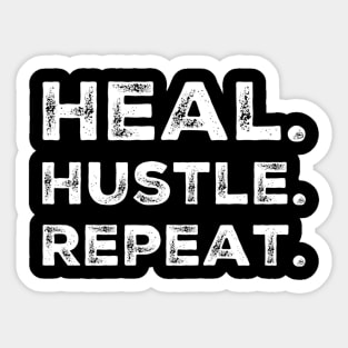 Heal Hustle Repeat Sticker